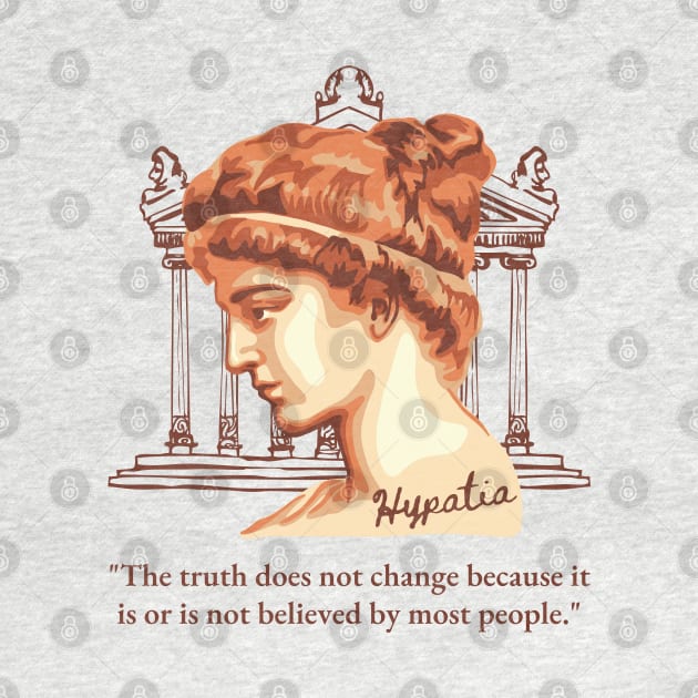 Hypatia of Alexandria Portrait and Quote by Slightly Unhinged